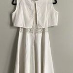 White Dress With Lace Underlay Size XS Photo 7