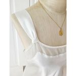 Womens medium White Satin Coquette Mini Slip Dress Pink Embroidered Flowers​ Photo 2