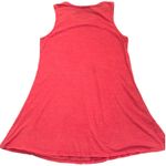 Jess & Jane Coral Fish Print Sleeveless Tank Dress Women's Size Medium Cotton Red Photo 1