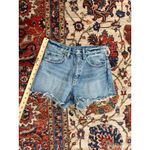 Moussy Vintage Denim Cutoff Shorts Frayed Hem High Rise Light Wash Size 0 Blue Photo 1