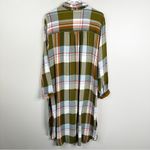 Anthropologie Pilcro  Plaid Side Slit Maxi Tunic Buttondown Womens M Photo 10