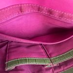 Green alligator print leather shoulder bag and matching wallet Photo 10