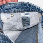 American Eagle  Mom Jeans Size 2 Long Distressed Light Wash Ripped Knees Photo 7