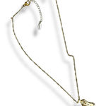 Keachains Cowboy Boot 18k Gold Plated Stainless Steel Twist Chain Drop Necklace Photo 0