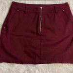 Francesca's Francesca’s Dark Red Skirt Photo 0