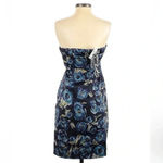 Kensie | Dark Blue Roses Floral Strapless Sweetheart Neckline Size 2 NWT Photo 1