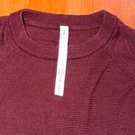 Lululemon Women's Burgundy Long Sleeve Merino Wool Sweater Size 10 Photo 2