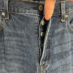 Old Navy Jeans Women 14 Blue High Rise Slouchy Straight Button Fly Cropped Ankle Photo 6