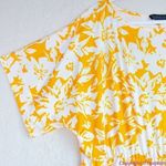 Eloquii NEW yellow floral Dolman Sleeve Maxi Dress with Slit,20 Photo 9