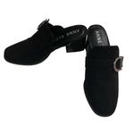 Anne Klein Iflex Isiea Mule Women 6.5 Black Block Heel Slip On Buckle Accent Photo 0