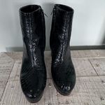 mix no. 6  Black Textured Ankle Booties Photo 1