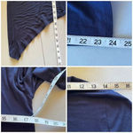 T Tahari  Blue Asymmetrical Tunic Top Women’s S Witchy Goth Boho Lagenlook Photo 5