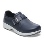 Birkenstock  Caris Pro Shoes EU 38 Mens 5 / Womens 7 Navy Leather Buckle Slip On Photo 3