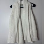 Anthropologie Saturday Sunday Cozy Sherpa Faux Fur White Vest Small Photo 1