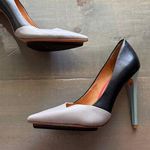 LAMB Cia Black Pointed Toe Leather Heels Sz 6.5 Photo 0