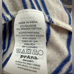 prAna  long sleeve blue striped hoodie shirt size XL Photo 3