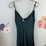 ZARA Hunter Green Midi Satin Cowl Dress - Size - XS Photo 2