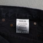 AGOLDE Parker Cut Off Denim Shorts Black Women Size 30 Button Fly Festival Photo 3