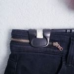 J Brand  Black Shorts with Zipper Details Photo 1