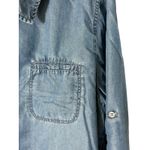 Match Point USA Denim Jean Shirt‎ Jacket Womens XL Shacket Pockets Blue #Y9 Photo 2