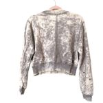 Cotton Citizen Tie Dye Distressed Cropped Sweatshirt Medium Photo 1
