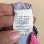 Simply Southern Women’s Coral Reef Print Tassel Hem Navy Blue Pink Dress Photo 7