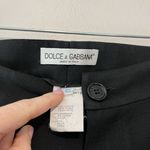 Dolce & Gabbana  Slim Straight‎ Leg Black Wool Blend Trouser Pants Size EU 42 Photo 3