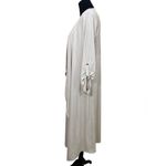 T Tahari Faux suede open draped longline cardigan duster Light Stone Photo 2