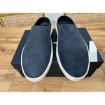 Wolf & Shepherd Cruise Mules Navy White Nubuck Leather Size 9.5 US NIB Unisex Blue Photo 5
