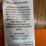 Serra  Orange & Black Aztec Open Front Cardigan Sweater Size Medium Boho Western Photo 6