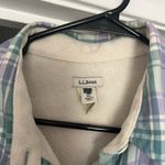 L.L. Bean Teal and Lavender Plaid Shirt Green Size XL Photo 1