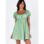 Princess Polly C59  NWT Let's Dance Mini Dress Green Floral Size 12 Photo 2