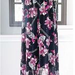 Ellen Tracy Ibiza Halter Tie Maxi Dress, Balinese Floral Pink, Size XL New w/Tag Photo 6