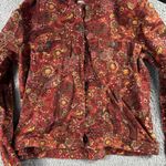 Christopher & Banks  Jacket Women Medium Floral Print Boho Colorful Peasant‎ Photo 8