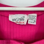 Vintage Denim Republic Pink Ribbed Button Photo 3