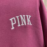 PINK - Victoria's Secret  Maroon Cowl Neck Pullover Logo Sweater Medium Photo 2