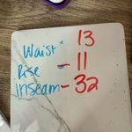 Altar'd State Altar’d State Women’s Medium Orange Copper Faux Suede Pants Wide Leg Photo 3