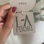 La Fouri Elegant Mint Embroidered Crop Top Green Size M Photo 6