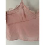 Abound NWT  Pink Lace Trim Babydoll Camisole Tank Top Sz Large Photo 2