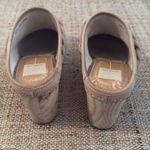 Dolce Vita Wooden Clogs Light Cream Suede Braided Leather adorns Top 8.5 Tan Photo 6