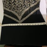 Scala Vintage Black and Gold Beaded Long Formal Dress Size XL Photo 12