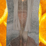 Ellen Tracy  Gray and Tan Open Front Sweater Vest Size Small Photo 0