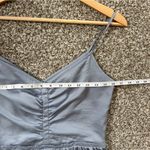 Banana Republic  Dusty Blue Mini Dress Formal Wedding Guest Evening 8 Photo 5