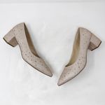 Adrienne Vittadini [] Fiona Crystal Sequined Pointed Toe Block Heel Pumps Sz 11M Photo 4