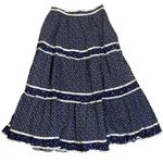 Gunne Sax Vintage 70s Tiered Floral Midi Maxi Prairie Skirt XS Bohemian Cottage Photo 1