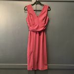 Dress the Population  Alessia Tie Waist Crepe fitted cocktail Dress dark magenta Photo 7