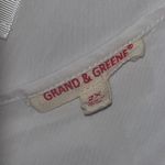 Grand & Greene Size 2X White Boho Floral Crochet Lace Keyhole Peasant Shirt Top Photo 6