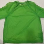 Athleta Neon Lime Green Sheer Running Athletic Nylon Top Size Large FLAW Photo 12