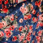 LuLaRoe Velvet Floral Kimono Duster Cardigan Women’s Medium Open Front Layering Photo 3