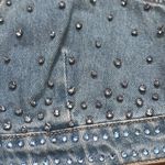 NWT Denim Rhinestone Bralette Blue Size L Photo 1